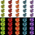 40Pcs Luminous Mini Frog Statues Model Miniature Frog Figurines Small Resin Animals Garden Decor Tiny DIY Terrarium Accessories Kit for Landscape Dollhouse Potted Aquarium Craft Party Ornament