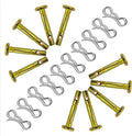 10 pcs Snowblowers Shear Pins Kit - Shear Pin 738-04124 738-04124A and Cotter Pin 714-04040 for MTD Troy-Bilt Snow Blowers