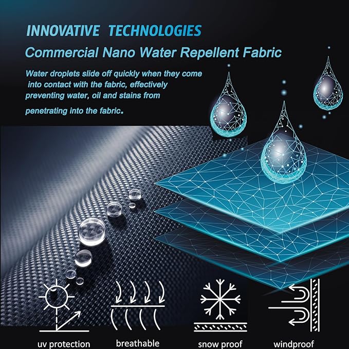 Custom Canopy Tent 10x15 with Logo, Pop Up Canopy Tent Packages for Outdoor and Trade Show Events - Nano-Grade Water Repellent Heavy Duty, Durable (Canopy Top)