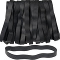 Rubber Bands Size#107 Heavy Duty Big Wide rubber band 30PCS Elastic Bands for Office Supply Trash Can File Folders Litter Box Rubber Bands (Black)