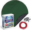 Winter Swimming Pool Cover for 24 ft Aboveground Round Pool Size, Value Plus Choice Series, Solid Material, Color - Evergreen, Pool Cover Choice 3224-4CHOICE