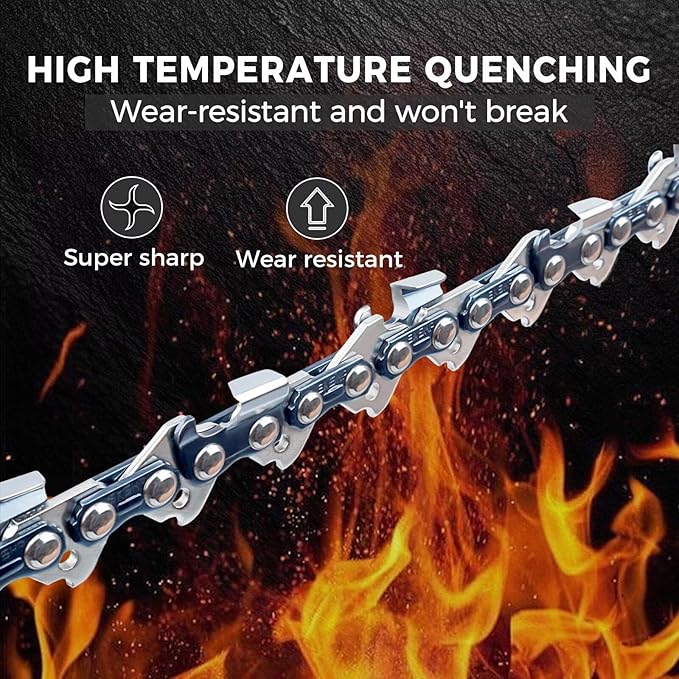 18 Inch Chainsaw Chain .325" Pitch .063" Gauge 68 Drive Links Fits Stihl MS250, MS251, MS251c, MS 250 251 251c, 26 rm3 68 Replacement (3 Packs) (22YLP-6)