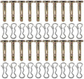 20 Pcs Brass 6.35mm x 44.45mm Straight Pins for Snow Thrower Replacement Parts