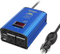 Power Inverter 300W Car Inverter DC 12V to 110V AC Converter with LED Display & 2x2.4A Dual USB Car Adapter Charger Compatible with Lithium Battery by VOLTWORKS