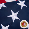 6x10 American Flag for Outside, Heavy Duty Outdoor, All Weather, Embroidered Stars with Brass Grommetss (USA Flag 6X10 FT)
