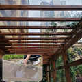 2mm Polycarbonate Sheet,Polycarbonate Greenhouse Panels,Roofing Transparent Insulation Daylighting Panels,Strong and not Easily Deformed,for Greenhouse Sheds Roofs,Carports.(Clear,6x13.1ft)