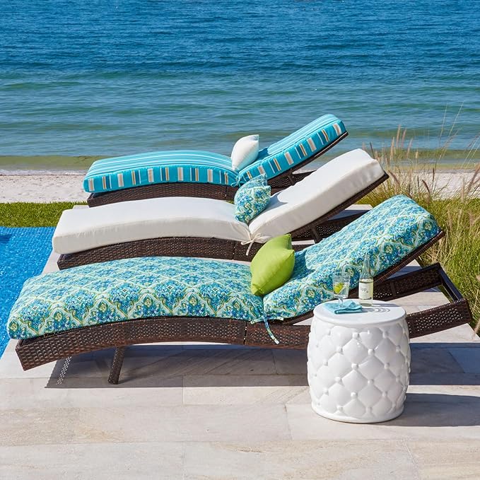 BrylaneHome 84" Chaise Cushion - Covert Breeze