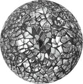 Decorative Ball for Bowls, 3 Inch Mosaic Glass Balls Decorative Glass Orbs for Home Decor/Dining Tables/Wedding Party/Coffee Table/Centerpiece Decor [Black]