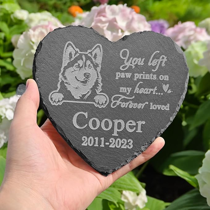 Alaskan Malamute Memorial Stone, Alaskan Malamute Statue, Alaskan Malamute Memorial Plaque, Alaskan Malamute Memorial Gifts, Alaskan Malamute Loss Sympathy Gift, in Memory of Alaskan Malamute