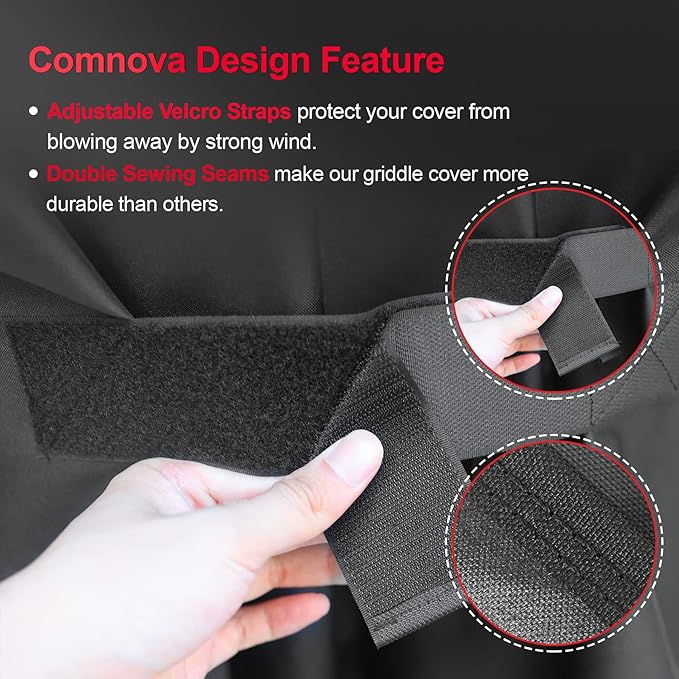 Comnova Grill Cover for Traeger Ironwood XL - Premium Wood Pellet Smoker Cover for Traeger Waterproof & Heavy Duty, 600D Pellet BBQ Cover Accessory for Treager Ironwood XL Grills (BAC647)