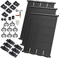 Industrial Grade Solar Pool Heater DIY Kit - Superior High-Wind Strapless Mounting System & Maximum Freeze Resistance (3-4'x7.5' / 90 Square Feet)