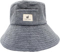 Sauna Hat Towel Japan Brand for Men and Women, Washable Sauna Hat (Blue-Gray)