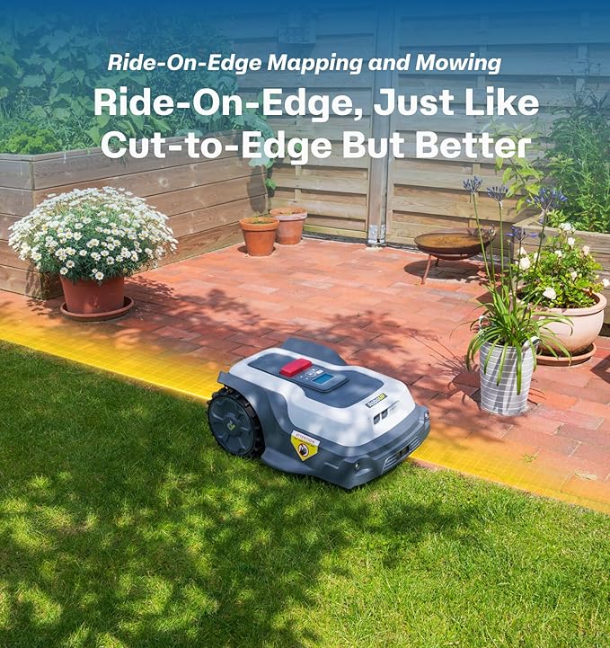 T1200Pro Robot Lawn Mower, 0.35 Acre, RTK+AI Vision Wire-Free Automatic Lawn Mowing, Smart App Control, Routenplaning, Obstacle Avoidance, Auto-Recharge, 20° Slope