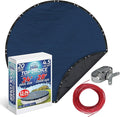 Winter Swimming Pool Cover for 24 ft Aboveground Round Pool Size, Top Choice Series, Solid Material, Color - Cobalt Blue, Pool Cover Choice 2024-4CHOICE