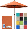 EliteShade USA 10-Year-Non-Fading 9Ft Market Umbrella Patio Umbrella Outdoor Table Umbrella with Ventilation, Rust