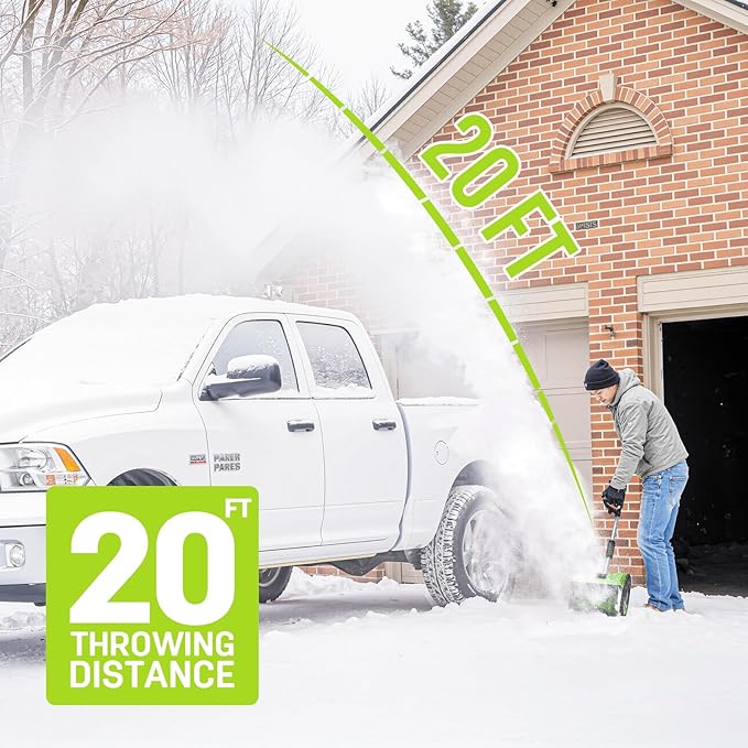 STEELITE 21V Snow Shovel and Leaf Blower Combo, 12-Inch Clearing, 20-Foot Throw, Includes 2×4.0Ah Batteries & 2 Quick Chargers, Extended Runtime (Ships in 2 Packages)