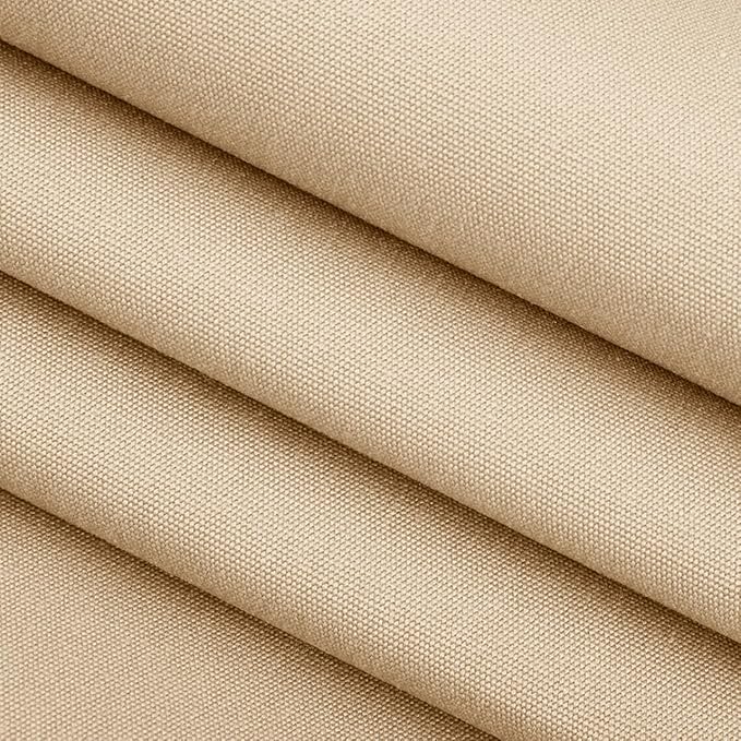 RSH DECOR: Sunbrella Square Throw Pillows Set of 4 | 20" x 20" | Water and Fade-Resistant Performance Fabric | Outdoor Pillow Covers with Down-Alternative Inserts | Canvas Antique Beige