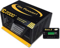 Go Power GP-IC2000-12-PKG 3-in-1 Inverter Charger, 2000W Pure Sine Wave Output, 12V to 120V AC, 3400W Surge Capacity, 100 Amp Charger, Dual 50 Amp Transfer Switch, 12V for RV, Marine, and Off-Grid Use
