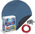 Winter Swimming Pool Cover for 28 ft Aboveground Round Pool Size, Value Plus Choice Series, Solid Material, Color - Denim Blue, Pool Cover Choice 3528-4CHOICE