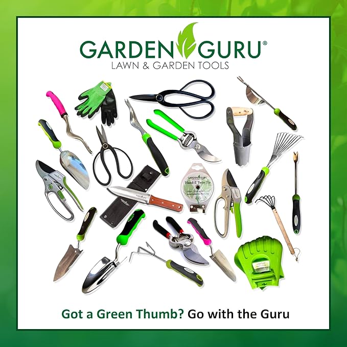 Garden Guru Hand Rake Cultivator Claw Soil Tiller - Military Grade Steel - Rust Resistant - 5 Tine Japanese Ninja Claw - Comfortable Wood Handle - Perfect Pulverized and Aerated Soil - 1 Case (50 Pcs)