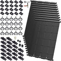 Industrial Grade Solar Pool Heater DIY Kit - Superior High-Wind Strapless Mounting System & Maximum Freeze Resistance (10-4'x10.5' / 420 Square Feet)