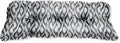 BrylaneHome Tufted Bench Cushion - 45.5" L x 19" W x 3" H- Patio & Outdoor - Water, Stain & Fade Resistant - Black Ikat