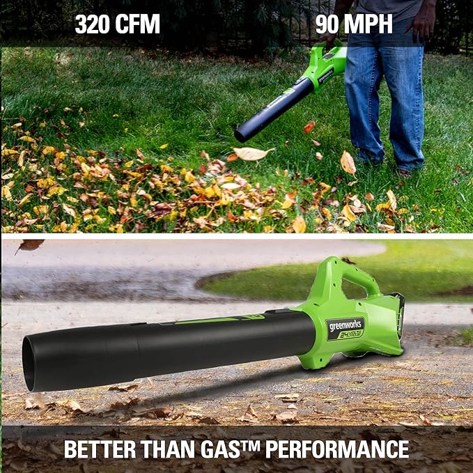 Greenworks 48V (2x24V) Electric Lawn Mower Combo Kit - 20" Mower, 12" String Trimmer, 320 CFM Blower, 1/2" Drill, 1/4" Impact Driver, 1-1/8" Reciprocating Saw - 5 Batteries, 3 Chargers, 3-Yr Warranty