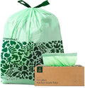 Cleanomic Compostable* Trash Bags with Drawstring (13 Gallon, 25 Units, Tall), BPI Certified For Kitchen Compost