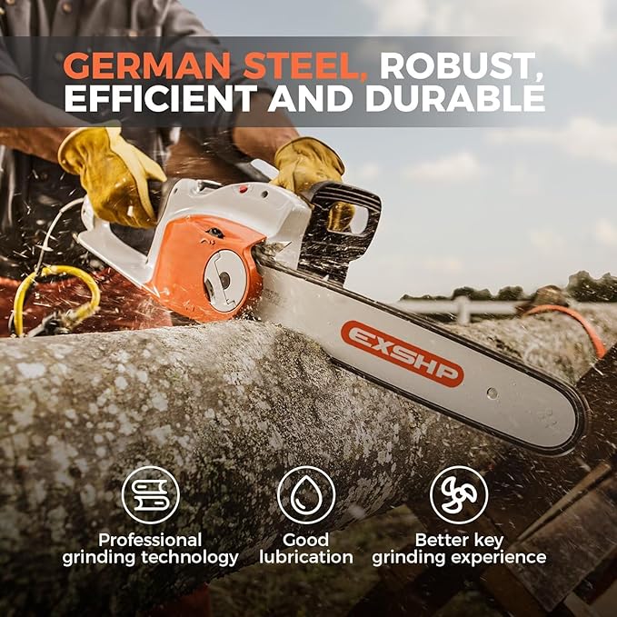 10-Inch Chainsaw Chain 40 Drive Link Replacement Chainsaw Blade, .043 Inch Gauge, 3/8" LP Inch Pitch, fits Remington, Husqvarna, Ryobi and more (90YNP-6)
