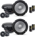 Alpine R2 Speaker Bundle - Two Pair of R2-S65C 6.5" R-Series High-Resolution 2-Way Component Speakers
