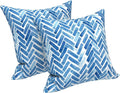 LVTXIII Outdoor Throw Pillow Covers 16 x 16 Inch, Covers ONLY Modern Cute Pattern Decorative Square Toss Pillow Case Pack of 2 for Home Patio Garden Sofa Bed Furniture, Blue Bricks