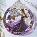 Christmas Stained Glass Fairy Ornament - Home Decor - Holiday Present Ideas - Gift Exchange - Beauteous Fairy