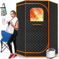 Portable Steam Sauna for Home, Portable Sauna Box Full Body for Home with 9 Adjustable Heat Levels, Steam Sauna with 3L 1500W Steamer, Folding Chair, 99 Minute Timer
