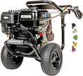 Simpson 4400 PSI Gas Pressure Washer, 4.0 GPM Commercial Power Washer, Cold Water, 50' Hose, PowerShot, 49-State Compliant (PS60843)