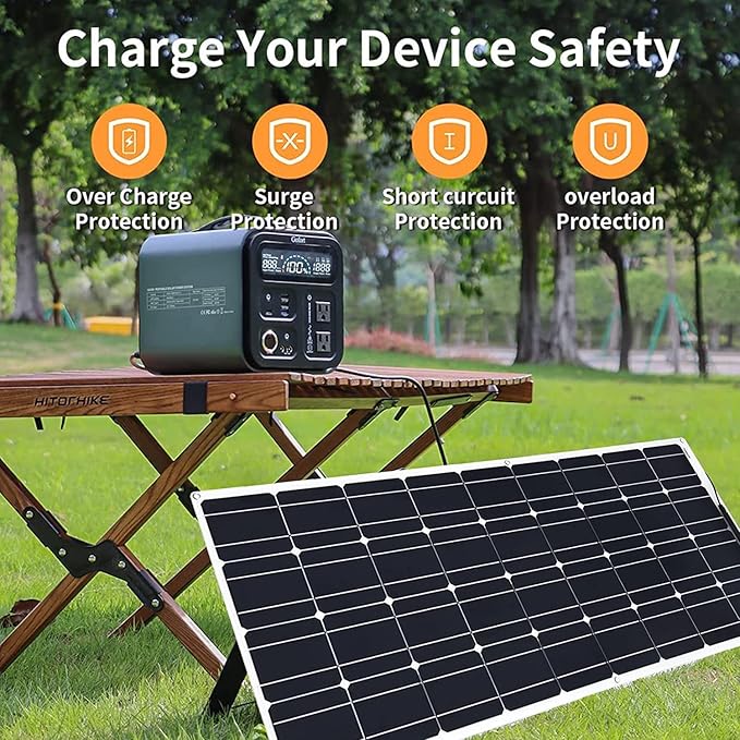 800 Watt Flexible Solar Panel for RV, 2 × 400 Watt 12 Volt Solar Power Panel Kit with 40A Solar Charge Controller Monocrystalline Solar Panels for Camping Off Grid Car Battery Charging Boat