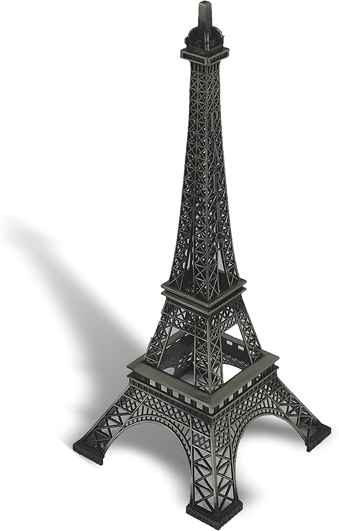 allgala 24" Eiffel Tower Statue Decor Alloy Metal, Black