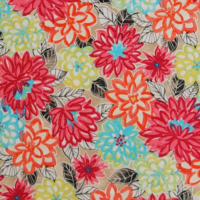 RSH DECOR: Deep Seating Cushion with Pillow Back | 23” x 26” Seat | All-Weather Spun Fabric | Water and Fade-Resistant | Outdoor Chair Cushion Set for Patio Furniture | Artistic Floral