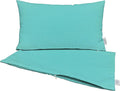 RSH DECOR: Sunbrella Pillow Covers Set of 2 | Covers Only - 20" x 12" | Outdoor Lumbar Pillow Covers Crafted with Sunbrella Performance Fabric | Canvas Aruba