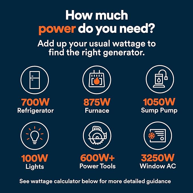 Generac 12,500 Starting Watt Tri-Fuel Portable Generator - Electric Start - Gas, Propane or Natural Gas - Home Backup, Jobsite, or RV - Quiet Operation - Long Runtime - 50-State Compliant