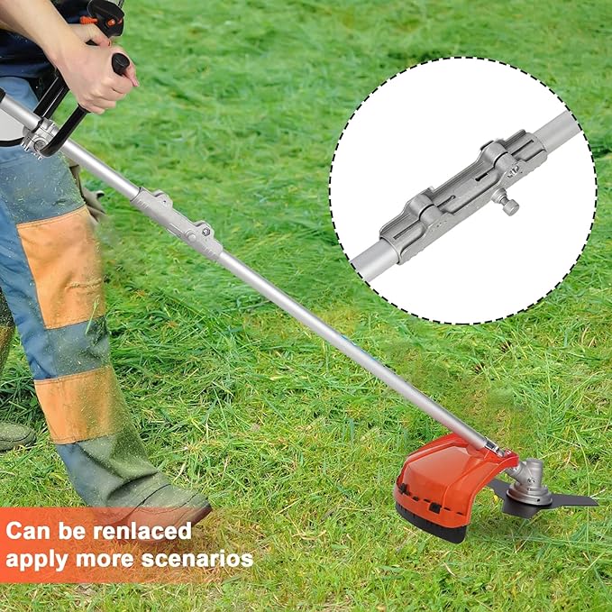 52cc 2-Cycle Gas Weed Wacker, 2-in-1 Gas Weed Eater, 8500rpm High Power Brush Cutter Trimmer for Grass and Weed, Hedge Trimmer String Trimmer(US Fast Arrival