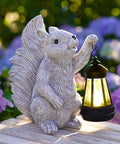 Nacome Solar Squirrel Statues for Garden Decor: Outdoor Sculptures for Clearance Outside Lawn Ornaments Porch Patio Balcony Yard – Gifts for Mom Grandma