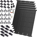 Industrial Grade Solar Pool Heater DIY Kit - Superior High-Wind Strapless Mounting System & Maximum Freeze Resistance (5-4'x9.5' / 190 Square Feet)