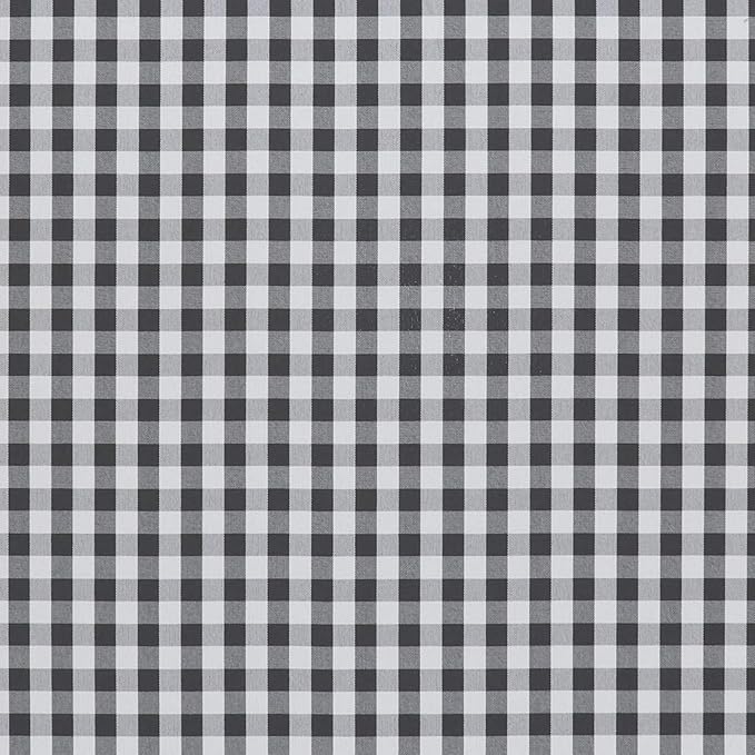 RSH DECOR: Deep Seating Cushion with Pillow Back | 23” x 26” Seat | All-Weather Spun Fabric | Water and Fade-Resistant | Outdoor Chair Cushion Set for Patio Furniture | Dawson Pewter Black Plaid