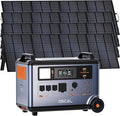 OSCAL 6000W Solar Generator With 4×400W,120V/240V Split Phase Voltage Portable Power Station PowerMax 6000, 4 * 6000w AC Output (9000W Surge),2400W MPPT Solar for Emergency 777