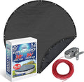 Winter Swimming Pool Cover for 30 ft Aboveground Round Pool Size, Superb Choice Series, Solid Material, Color - Iron Gray, Pool Cover Choice 5130-4CHOICE