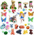 Miniature Fairy Garden Accessories 40 PCS Fairy Garden Kit for Fairy Garden Decor, Fairy Garden Figurines for Terrarium Decor, Mini Fairy Garden Supplies for Potted Landscape and Dollhouse