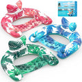 Pool Floats, 3 Pack Inflatable Pool Float Chairs with Cupholders & Handles, Pool Floats Adult & Kids Perfect for Pool Lake & Rivers, Pool Toys Party, Relaxing Inflatable Chair for Swimming Pool