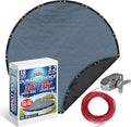 Winter Swimming Pool Cover for 30 ft Aboveground Round Pool Size, Durable Choice Series, Solid Material, Color - Blue Stone, Pool Cover Choice 3430-4CHOICE