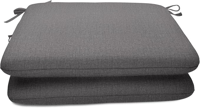 Sunbrella Patio Cushions - (2 Pack) - 20" W x 20" L x 2.5" T, Outdoor Chair Cushion with Comfort, Style & Durability Designed for Outdoor Living - Made in The USA