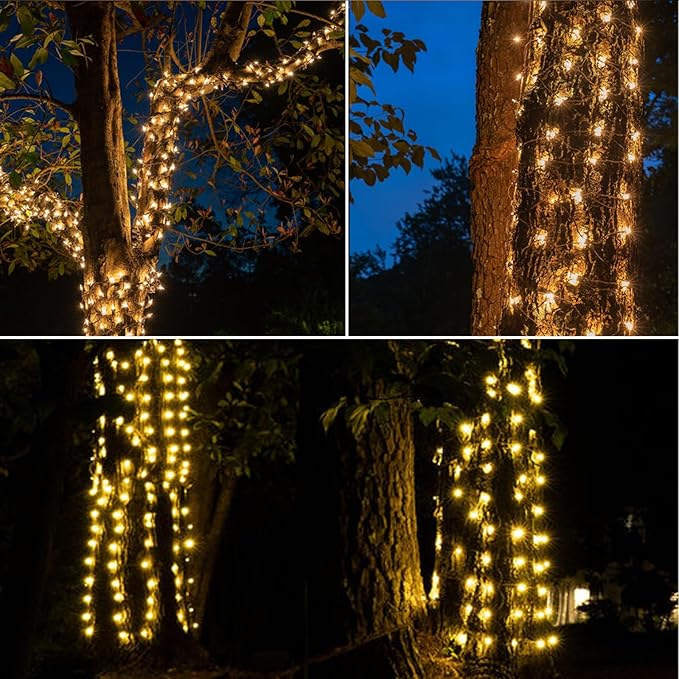 Vigdur 21ft White String Lights with 100 Bulbs on White Wire Cord, UL Approved for Indoor/Outdoors Use, Connectable 120V Clear Outdoor String Lights for Xmas Patio Home Party Garden Decor